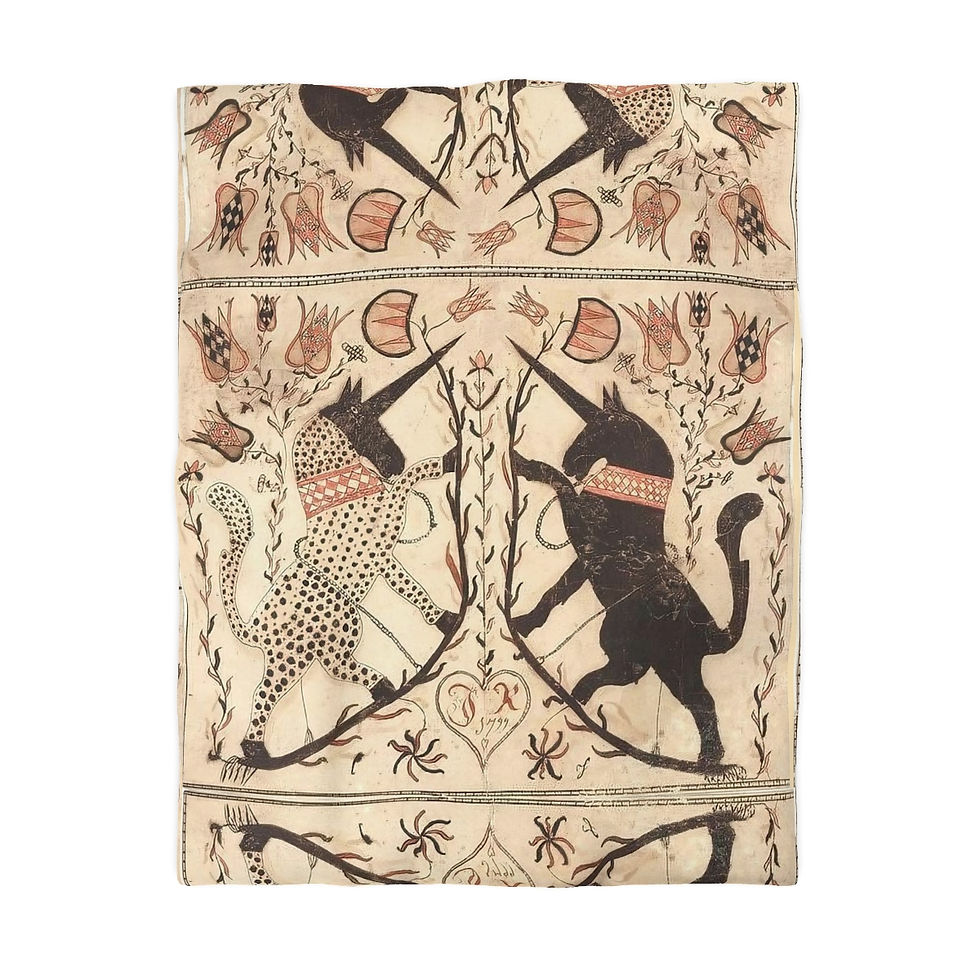 Thumbnail: Black and White Unicorn Microfiber Duvet Cover (*Note: 3 variants)