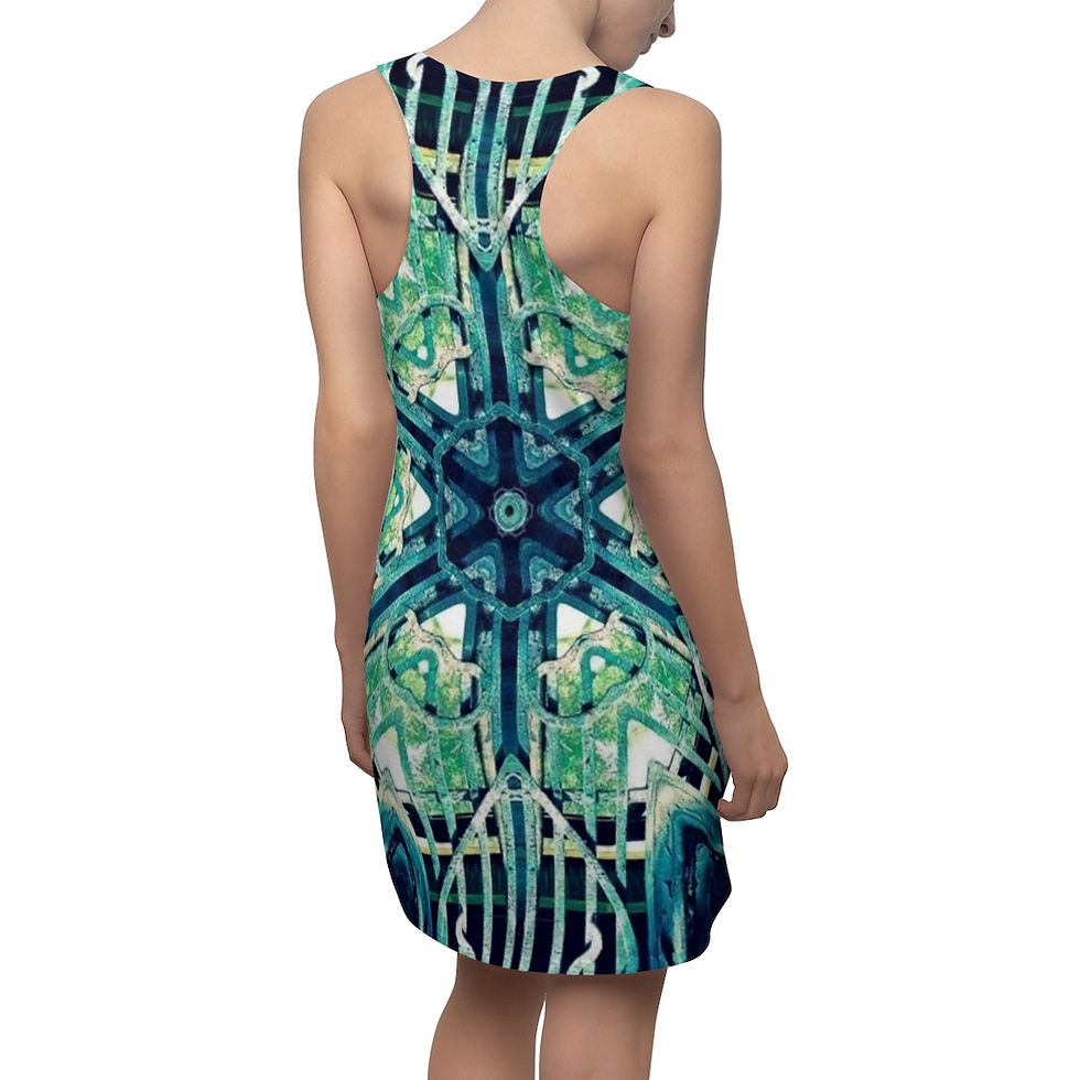 Thumbnail: Deco Patina Iron Women's Cut & Sew Racerback Dress (6 variants)
