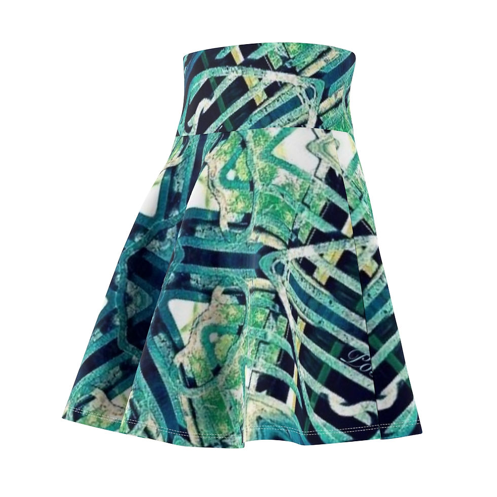 Thumbnail: Deco Patina Iron Women's Skater Skirt (6 variants)