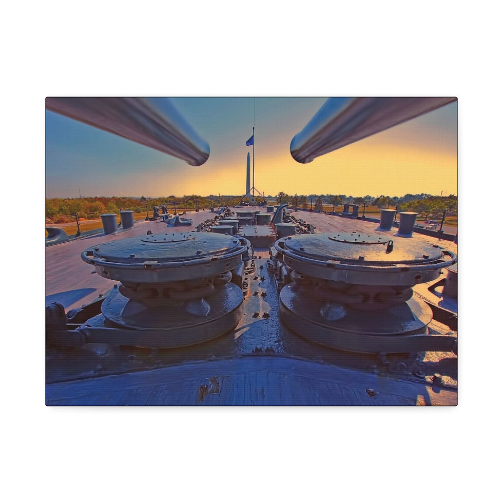 Thumbnail: Battleship Deck Canvas Print — Wall Art, Stretched 1.5'' (7 sizes)