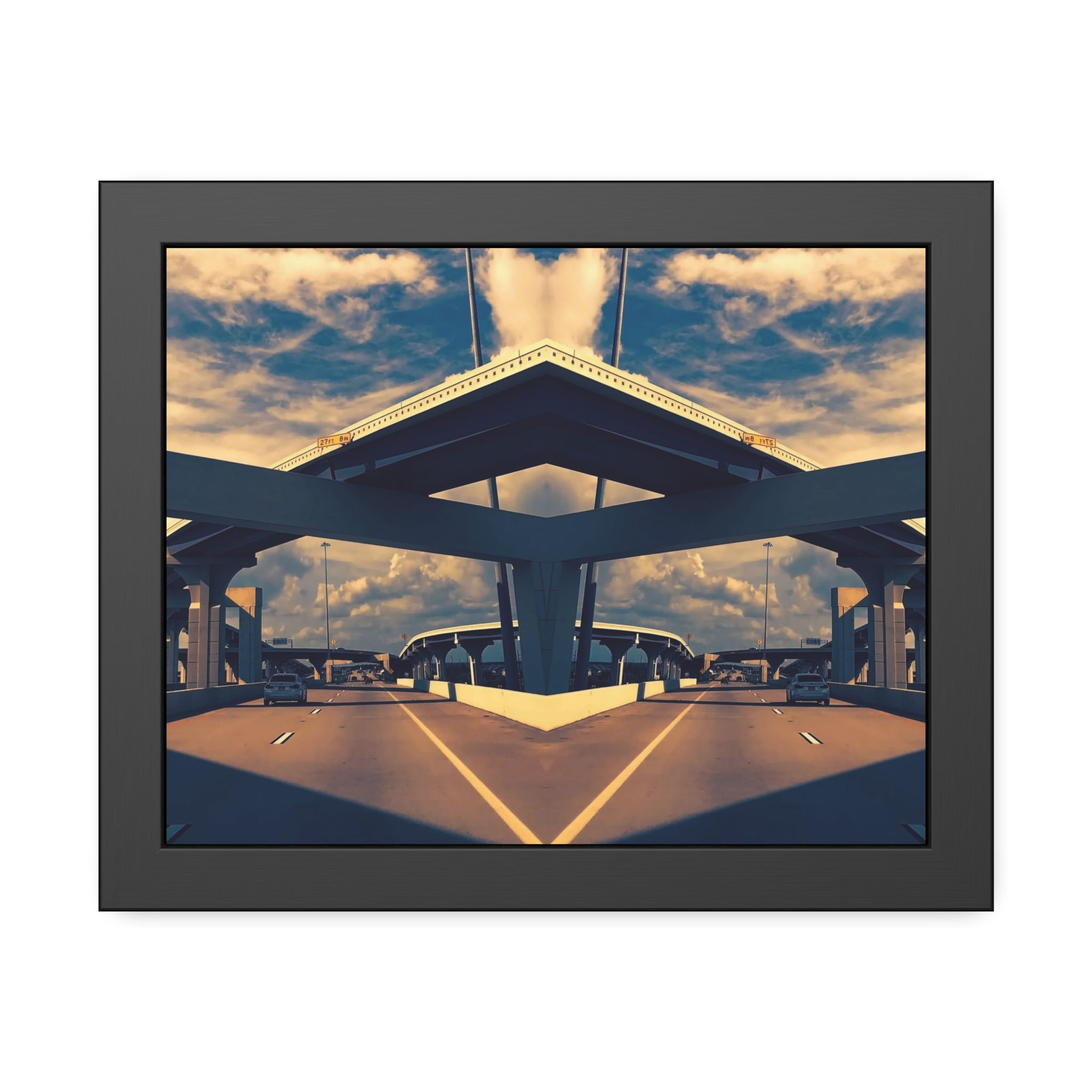 My Kind of Freeway v.1, Architectural Mirage Paper Wall Art Print (7 variants)