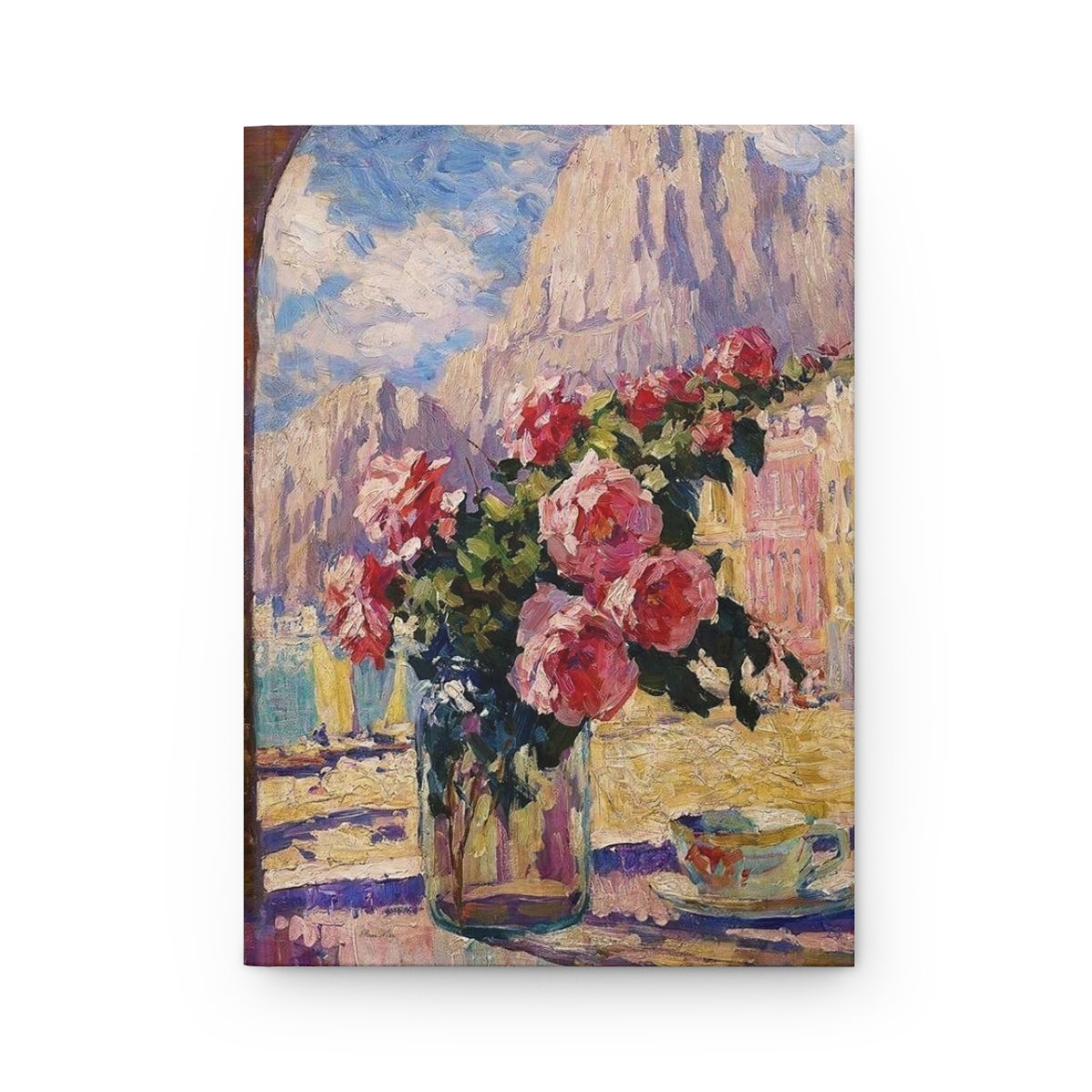 Bouquet in Scenic Window Hardcover Journal Matte