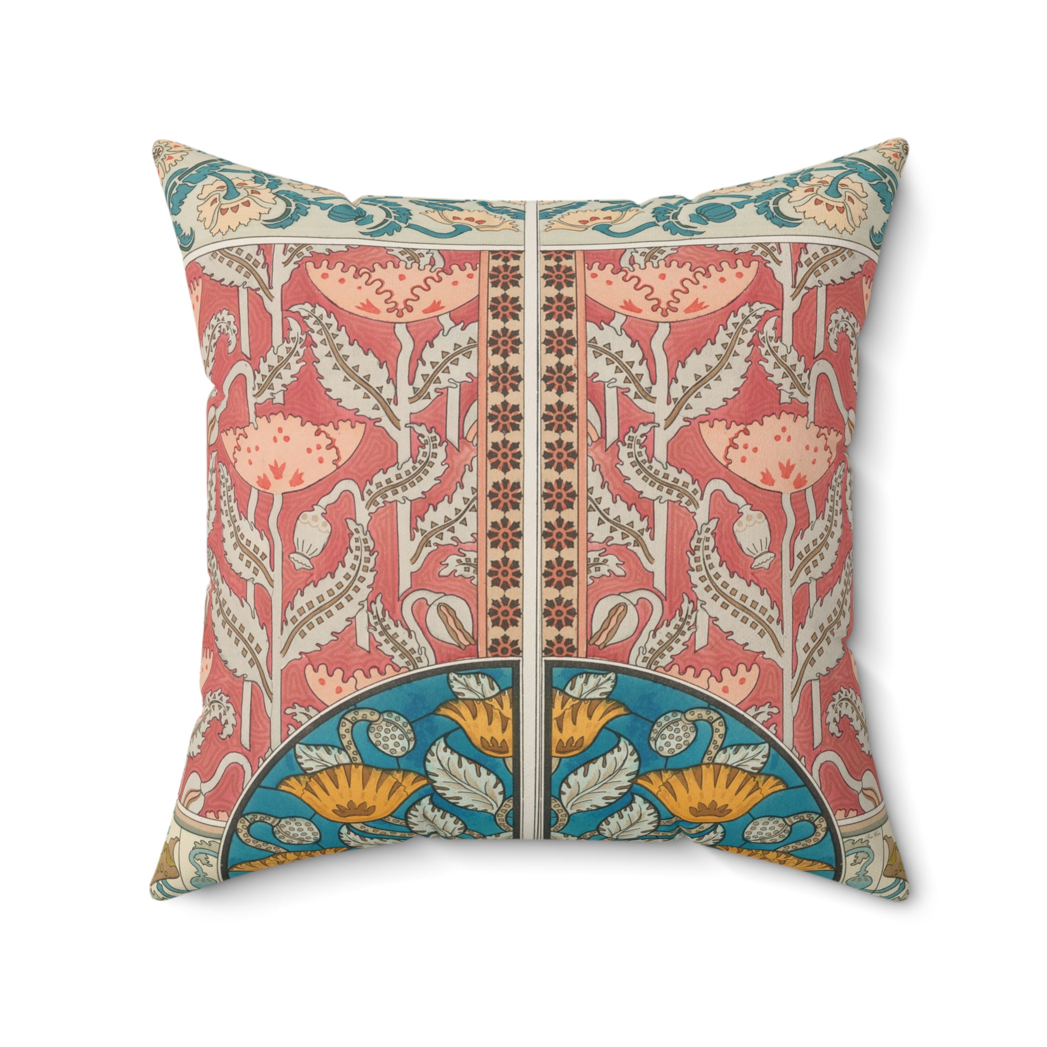 Deco Poppies Spun Polyester Square Pillow (4 sizes)