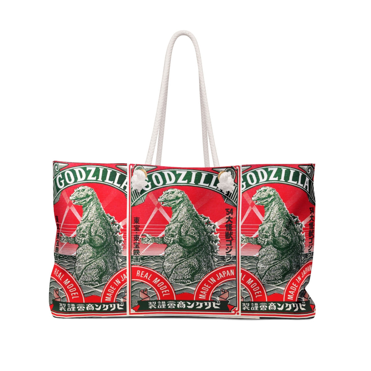 Japanese Art Godzilla Weekender Bag
