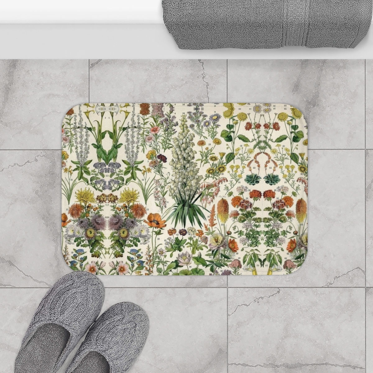 Botanical Chart Bath Mat