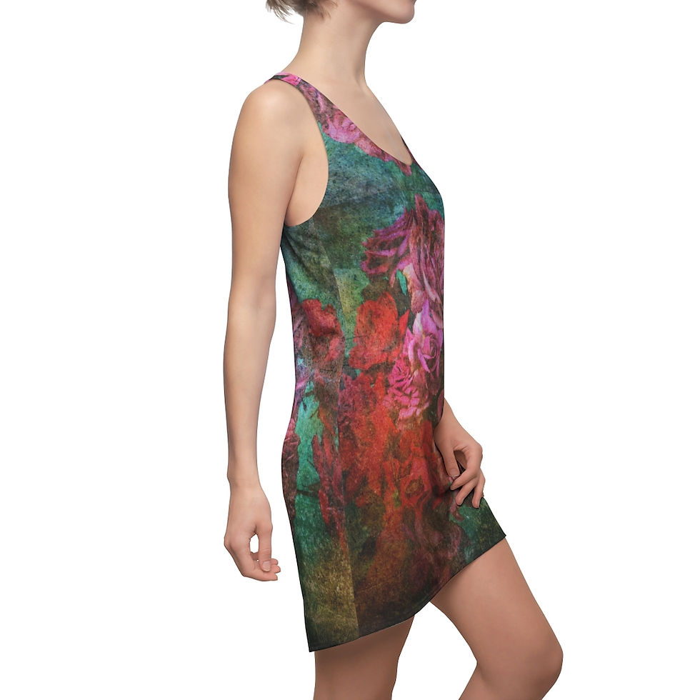 Thumbnail: Rose Women's Cut & Sew Racerback Dress (6 variants)