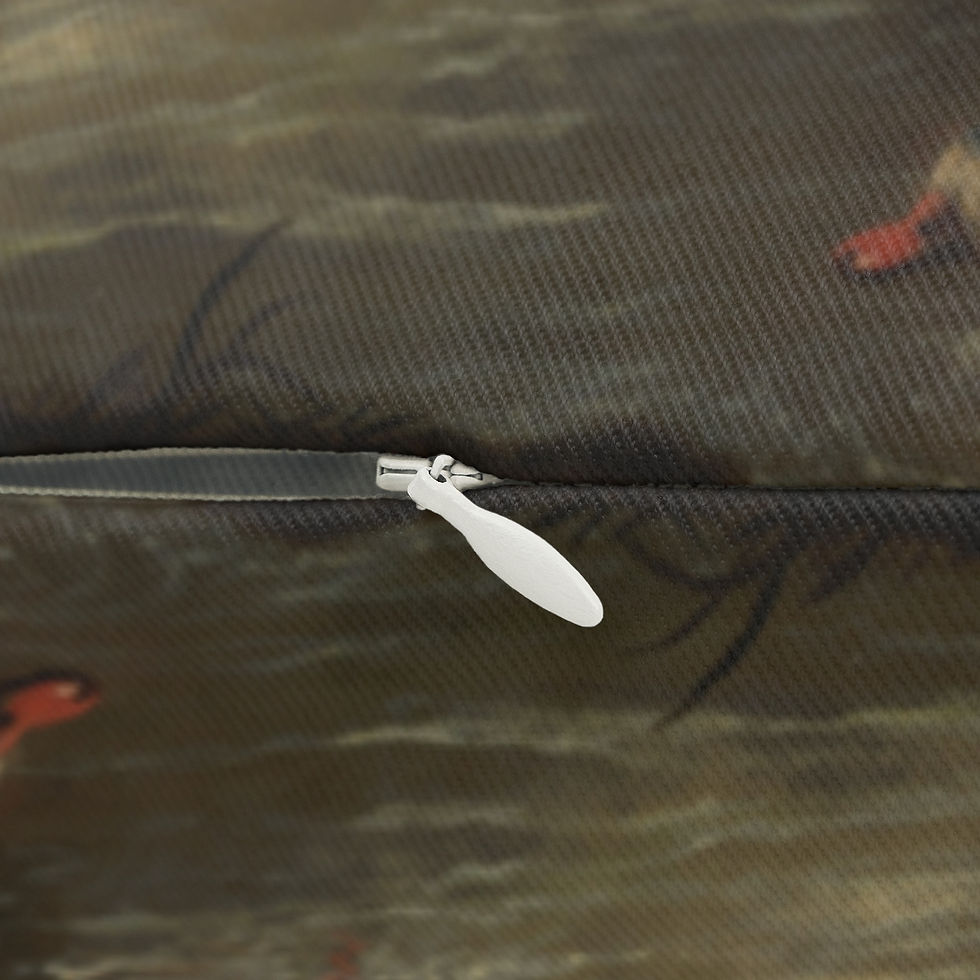 Thumbnail: Spun Polyester Lumbar Pillow - Feather And Fowl