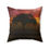 Thumbnail: Tree at Sunset Spun Polyester Square Pillow )4 sizes)