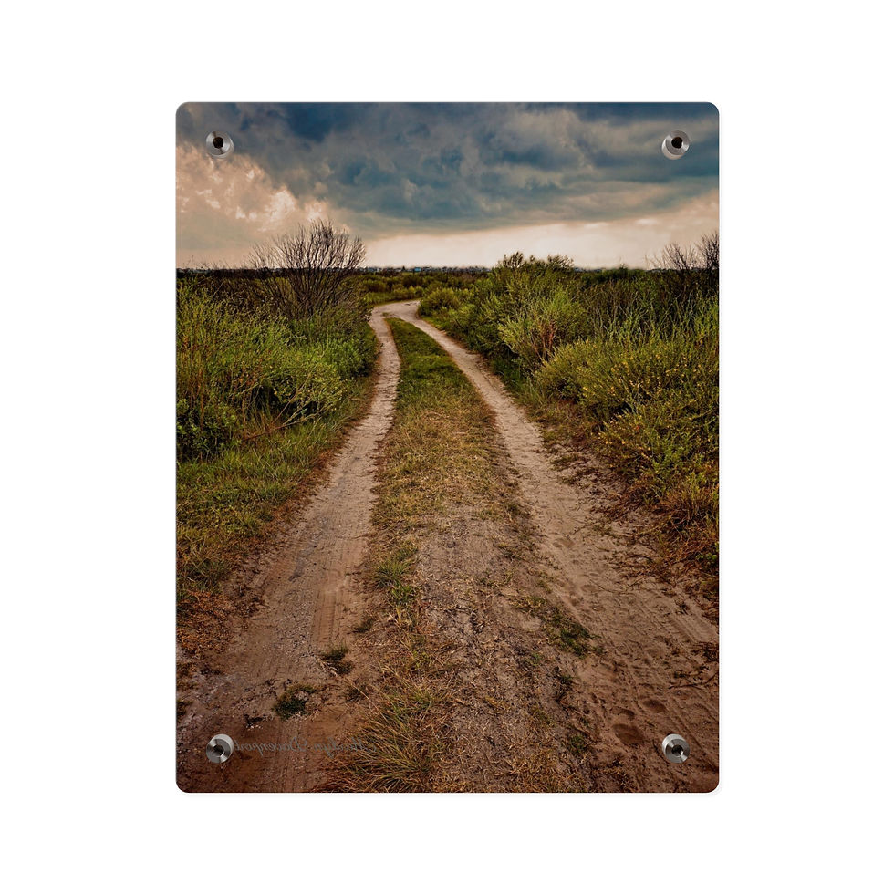 Thumbnail: Stormy Country Road Acrylic Wall Art Panels (4 sizes)