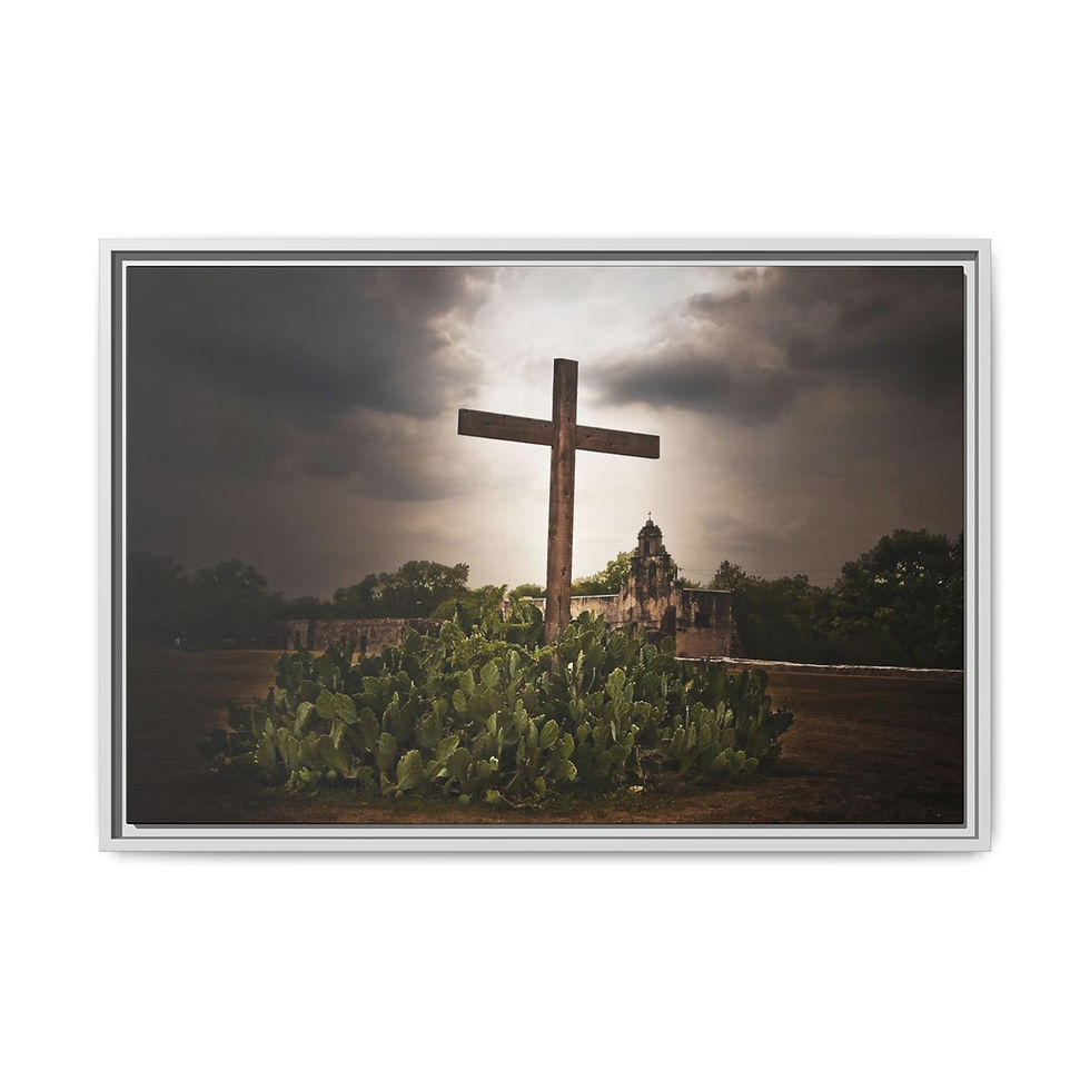 Thumbnail: Open To The Heavens - Rustic Cross, Mission: Wall Art (12 sizes)