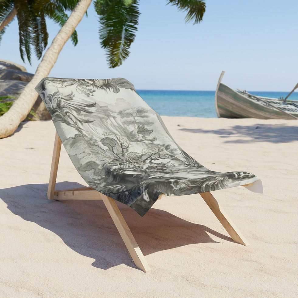 Thumbnail: French Toile -  Sea...Ocean Beach Towel
