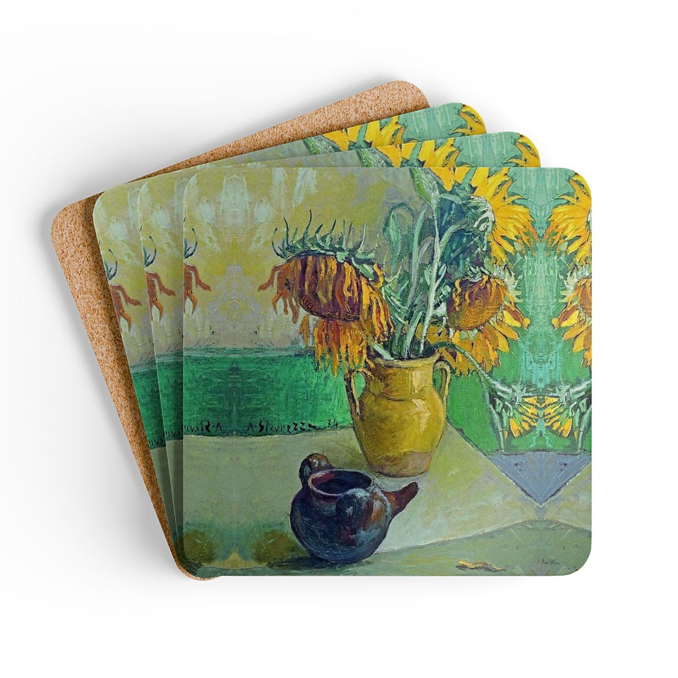 Thumbnail: Sunflower Corkwood Coaster Set of 4