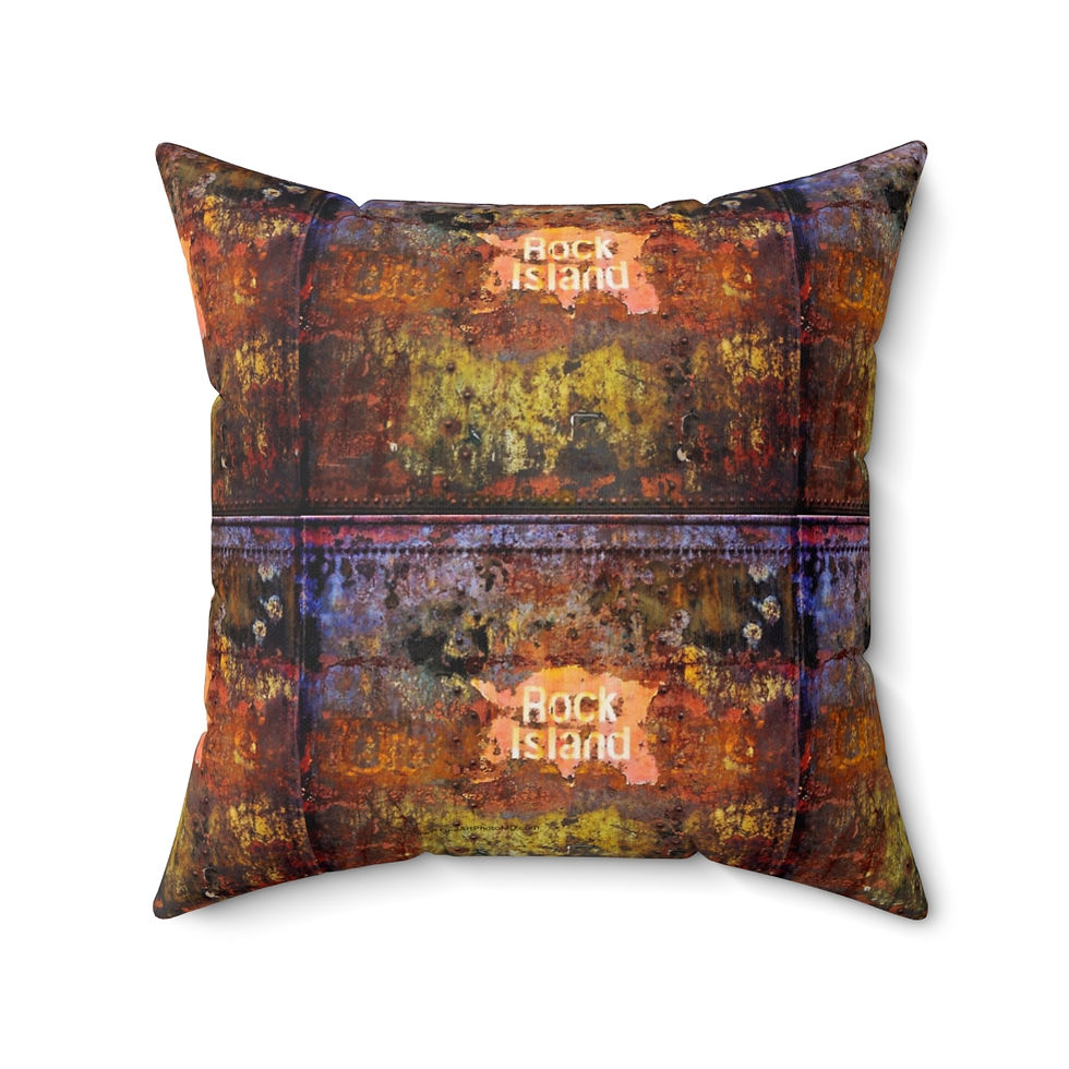 Thumbnail: Rock Island Spun Polyester Square Pillow (4 sided)