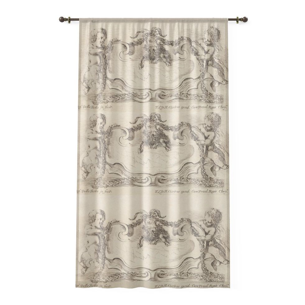 Thumbnail: Cherub Window Curtain Sheer