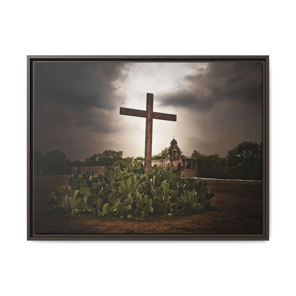 Thumbnail: Open To The Heavens - Rustic Cross, Mission: Wall Art (12 sizes)