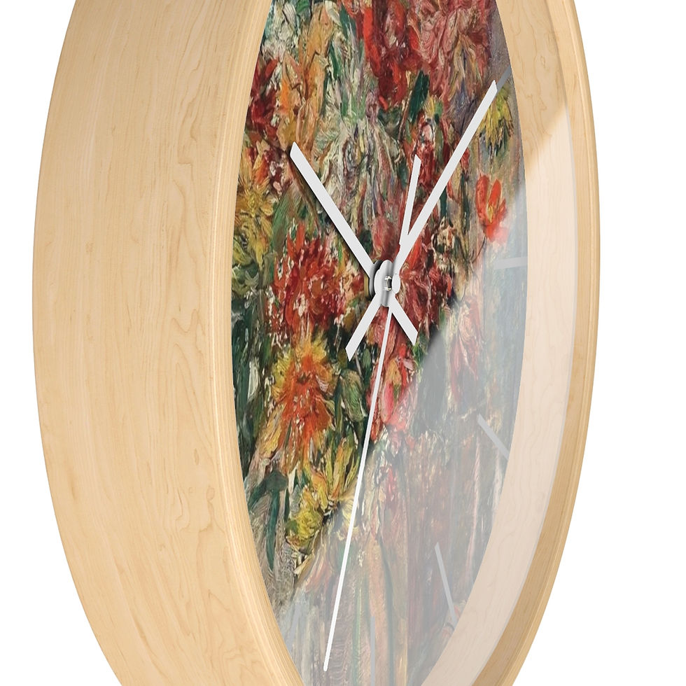 Thumbnail: Warm Toned Florals Wall Clock