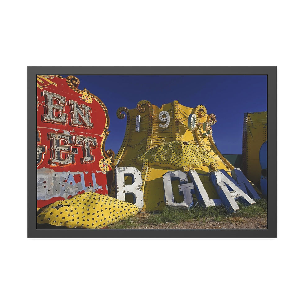 Thumbnail: B Glam Vintage Vegas Sign Framed Art (Fine Art or Semi-Gloss Photo Paper 6 sizes