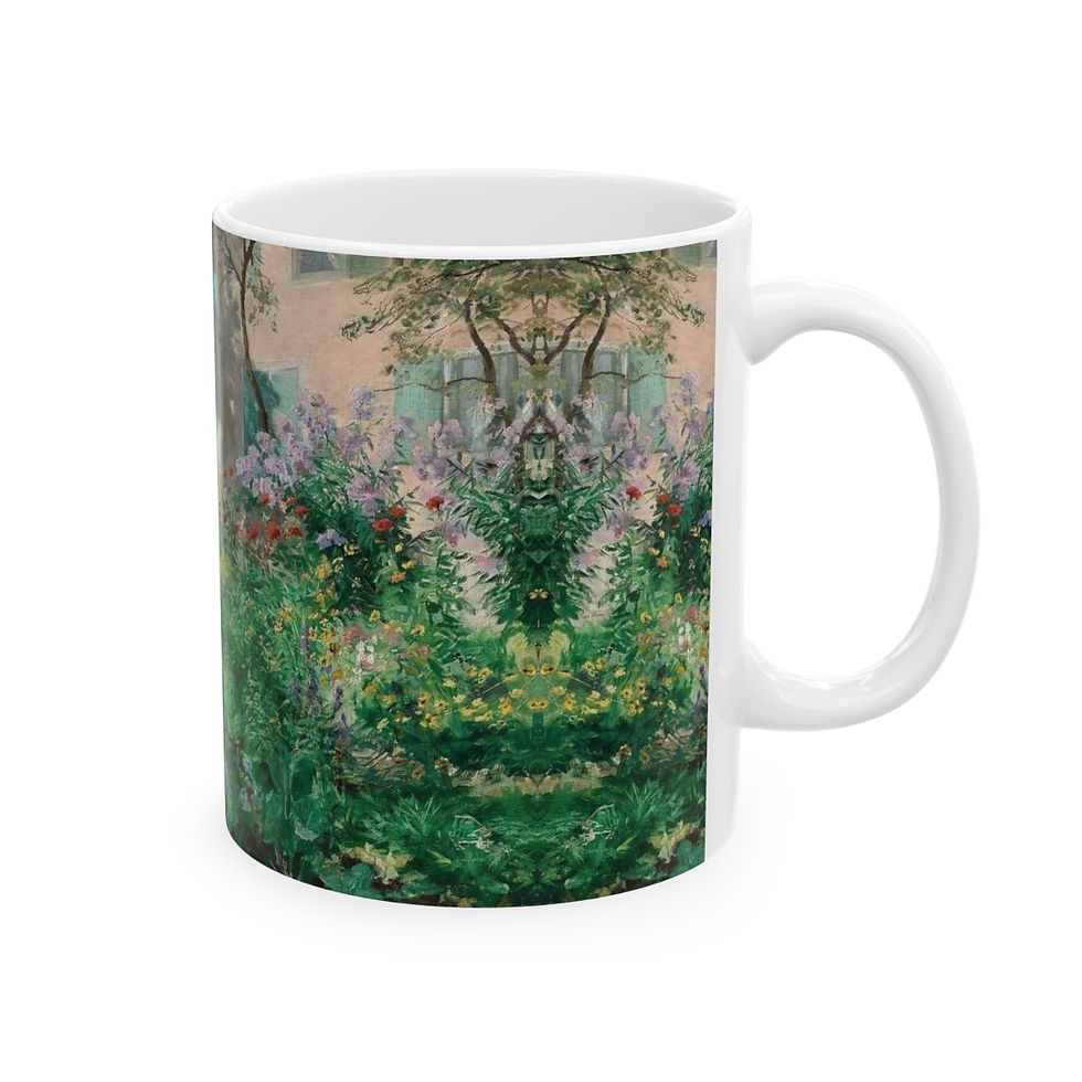 Thumbnail: Garden and French House w Shutters Ceramic Mug 11oz