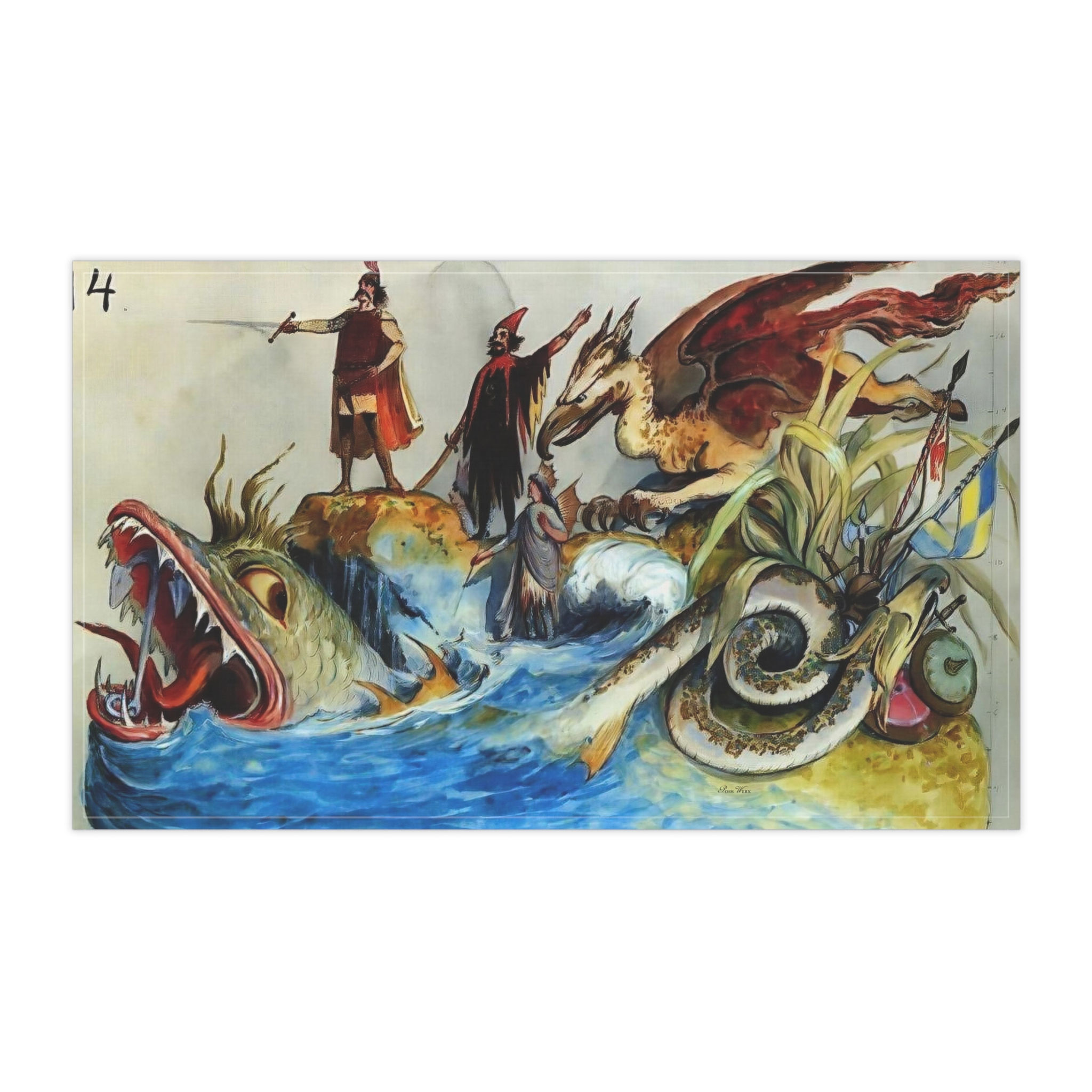 Mardi Gras Float Proteus - Kitchen Towel