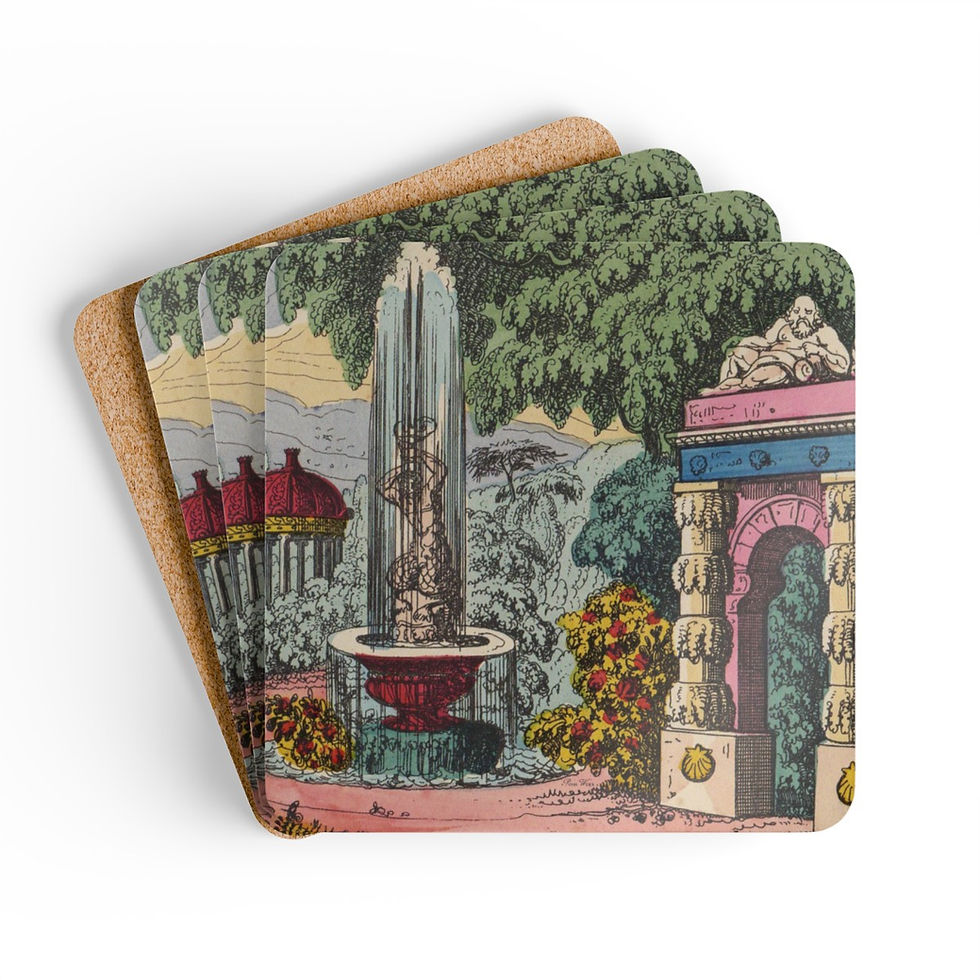 Thumbnail: Garden Fountain Corkwood Coaster Set of 4
