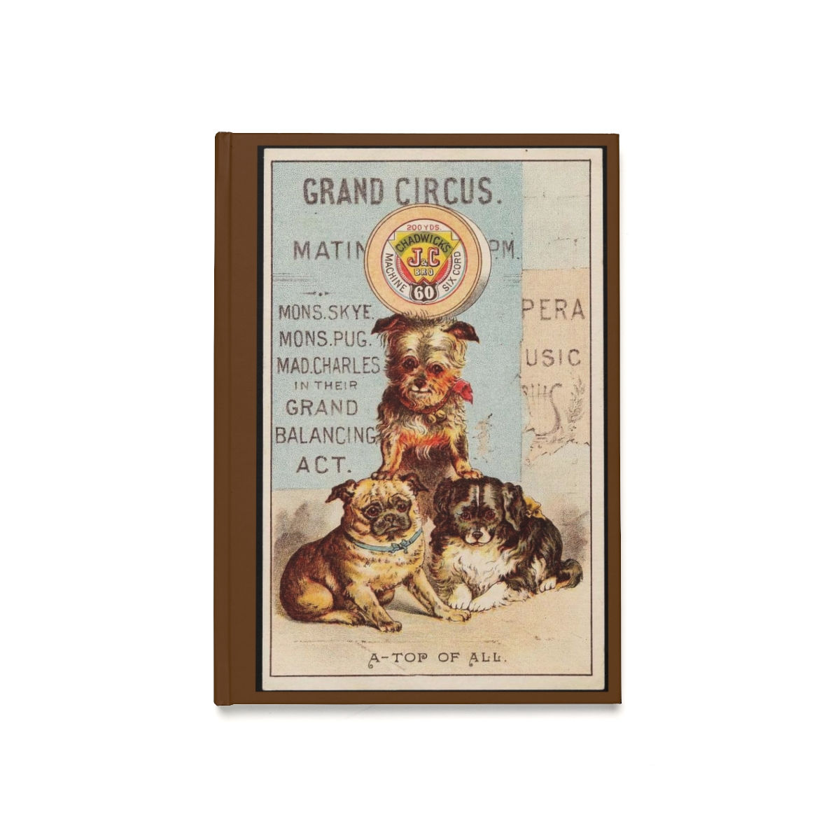 Grand Doggie Circus Hardcover Journal (A5)