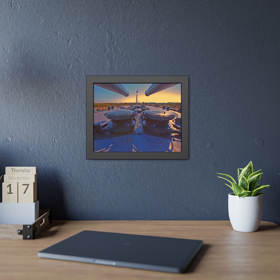 Thumbnail: Nautical Battleship Deck Framed Photo Wall Art (7 variants)
