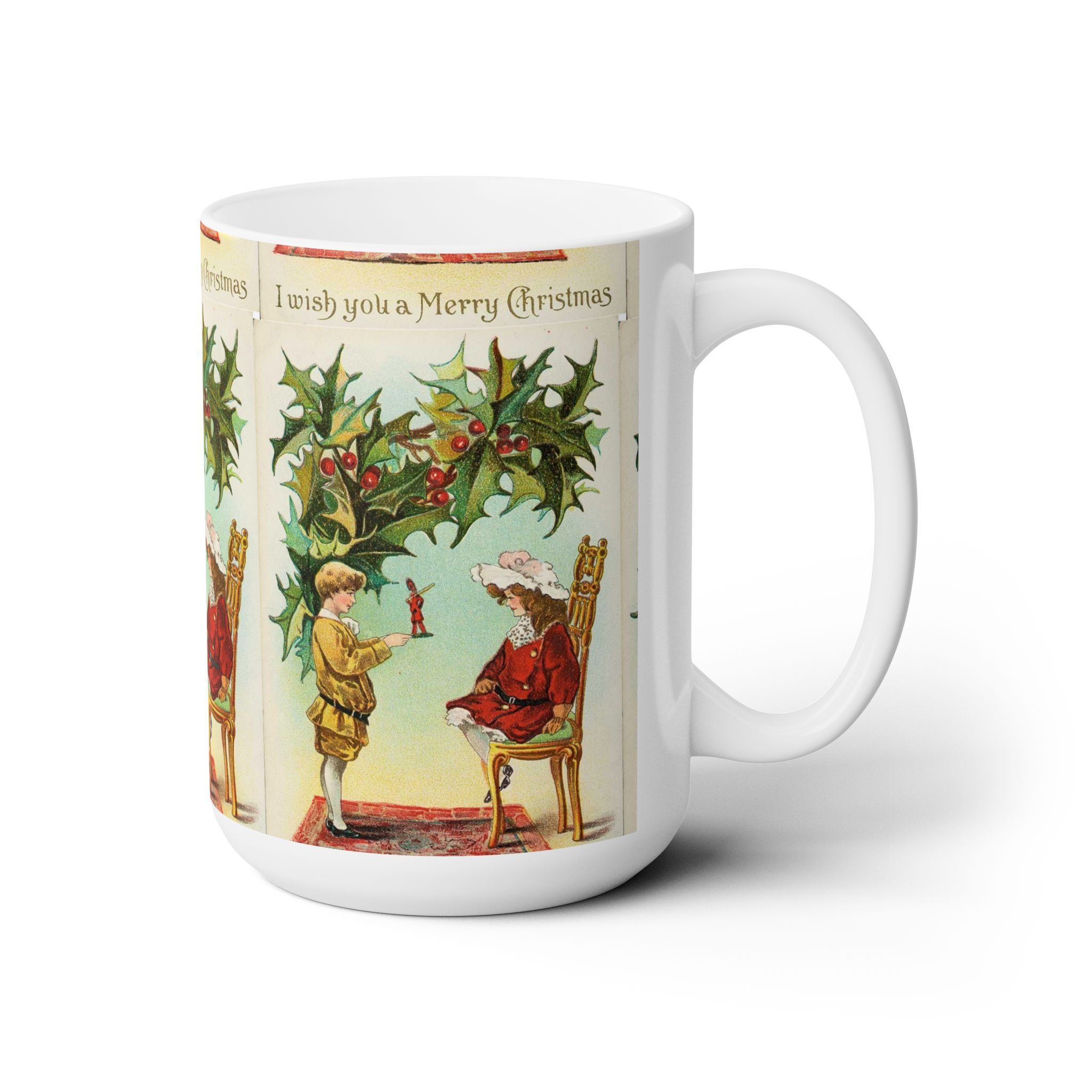 I Wish You A Merry Christmas Ceramic Mug 15oz