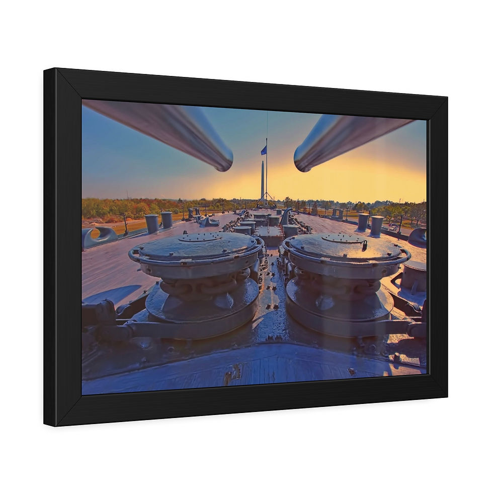 Thumbnail: Nautical Battleship Deck Framed Photo Wall Art (7 variants)