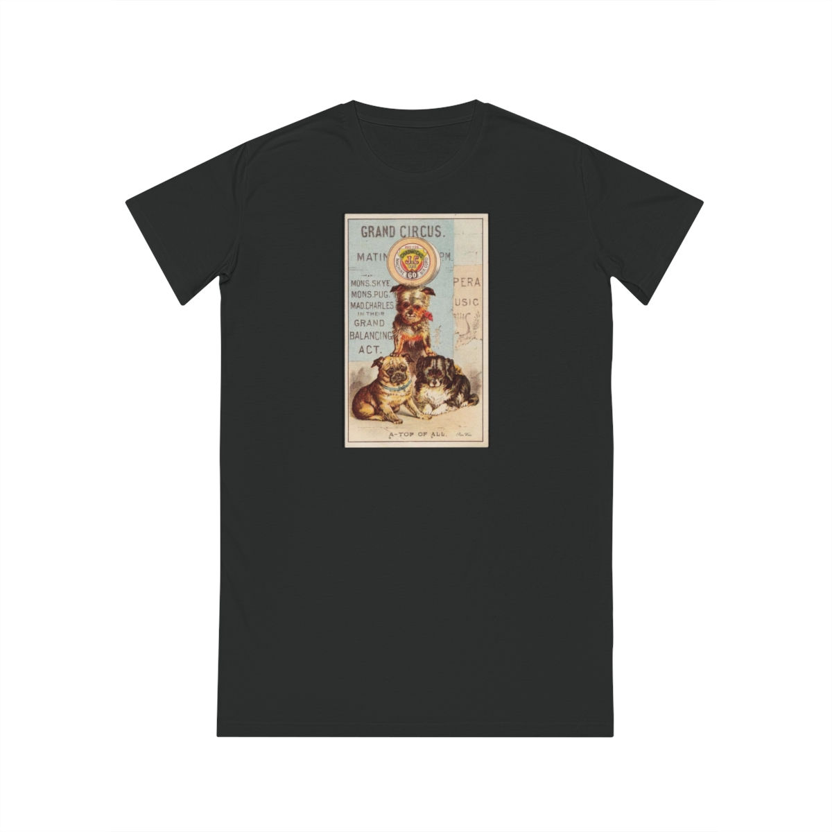 Grand Doggie Circus T-Shirt Dress (5 sizes)