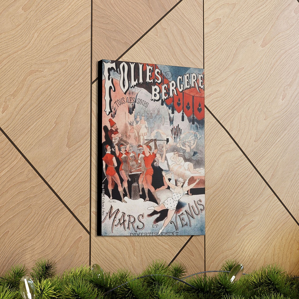 Thumbnail: Folies Bergere Canvas Gallery Wraps (5 sizes)