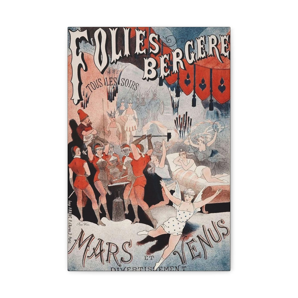Thumbnail: Folies Bergere Canvas Gallery Wraps (5 sizes)