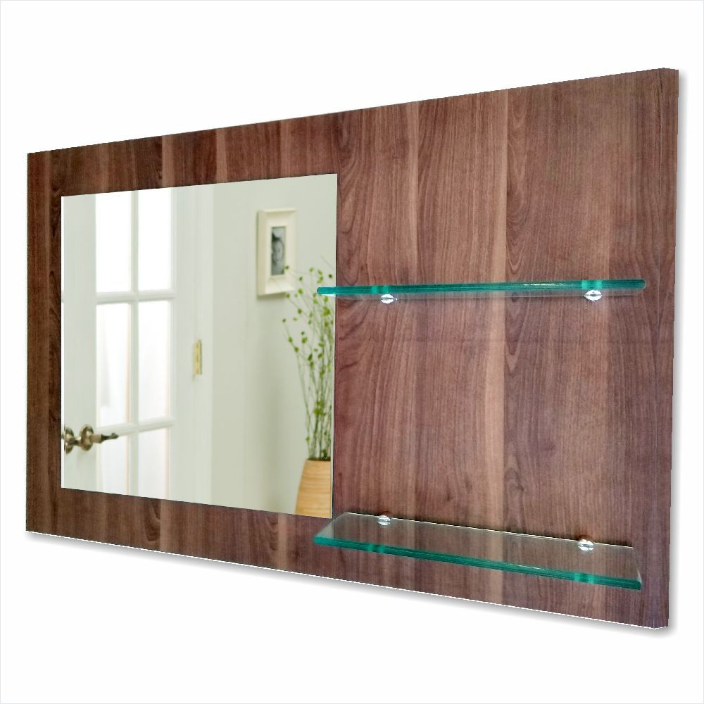 ESPELHEIRA MDF c/ 2 PRATELEIRAS