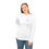 Thumbnail: Logo left chest and large on back UPF 30 Long Sleeve White Shirt Sun Wave Logo 