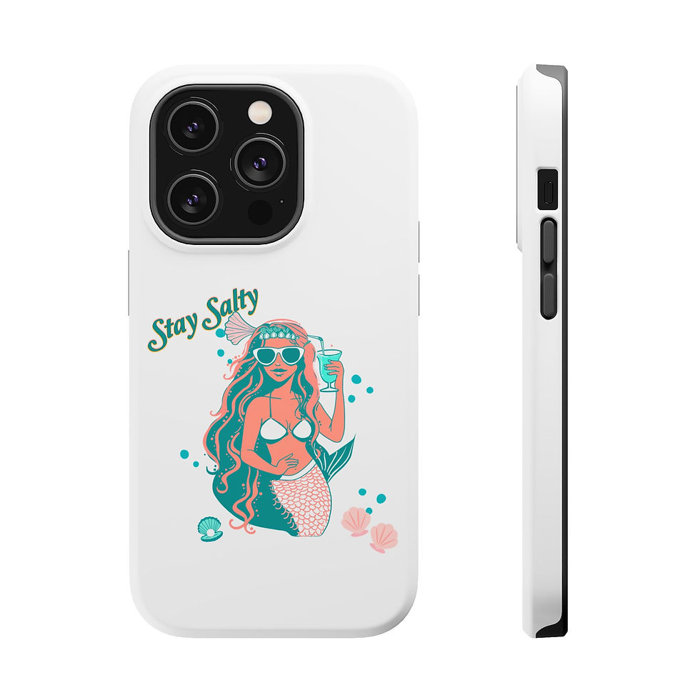 Thumbnail: Stay Salty Mermaid iPhone Case Custom Made Design