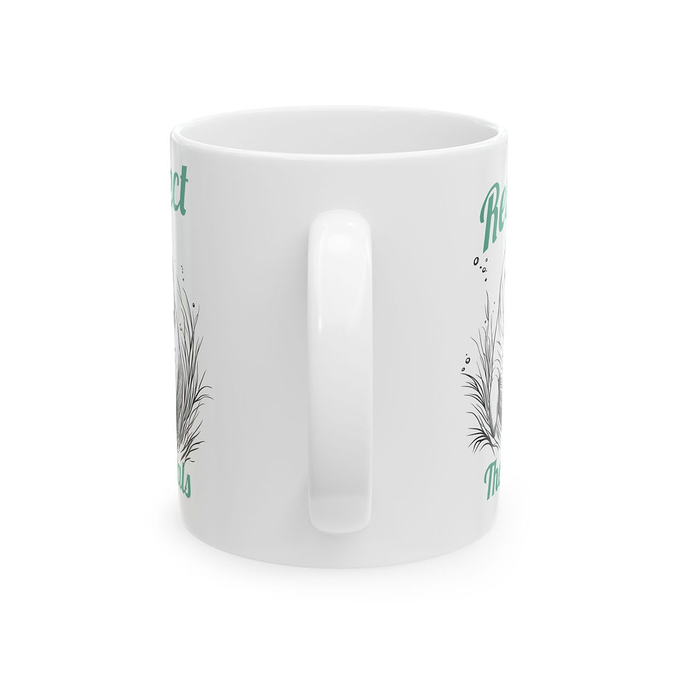 Thumbnail: Nature Lovers Custom Manatee Ceramic Mug