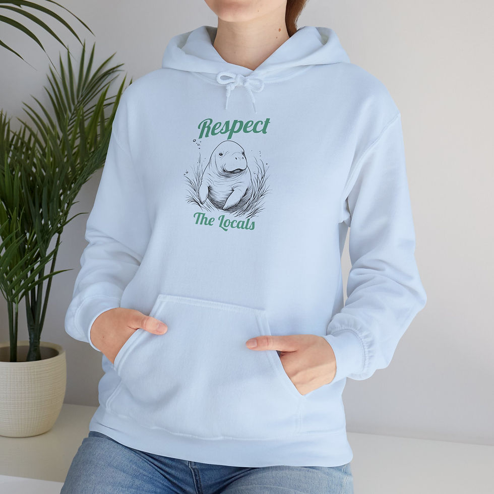Thumbnail: Respect The Locals Hoodie - Unisex Heavy Blend, Eco-Friendly Sweatshirt
