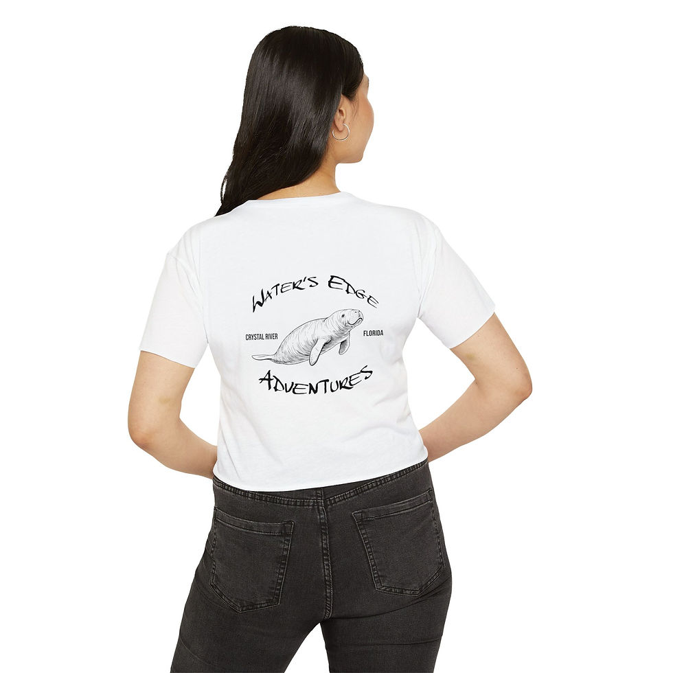 Thumbnail: Adventurous Festival Crop Top with Manatee Design