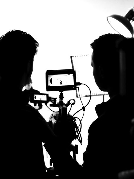 Studio di produzione durante la registrazione di un branded content