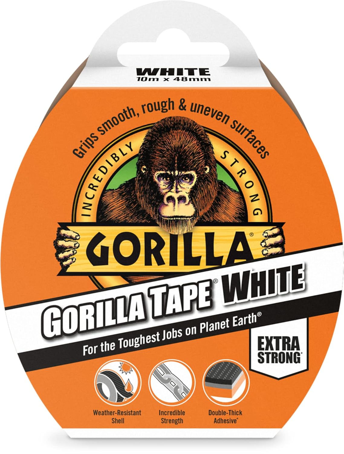 Gorilla Tape White 10m