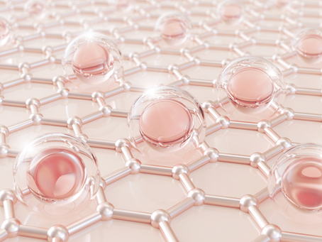 Illustration of skin absorbing hydration and improving moisture balance