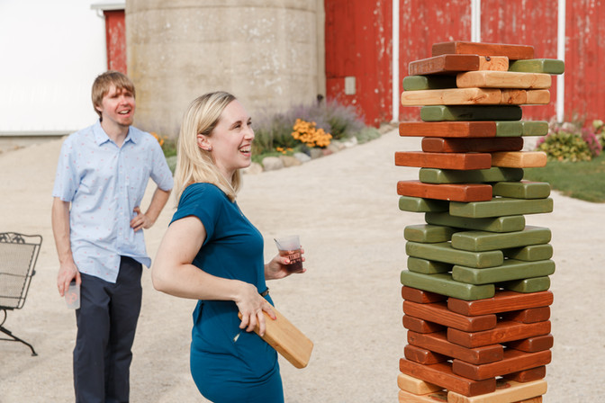 Giant Jenga - Wedding Fun - Zedland Overlook Venue