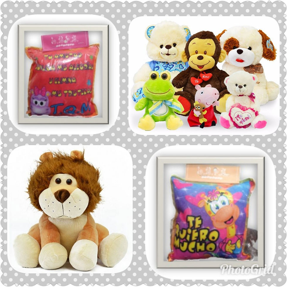 PELUCHES Y COJINES DECORADOS