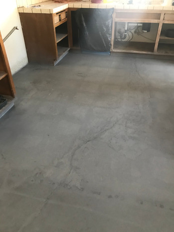 Staining the floors