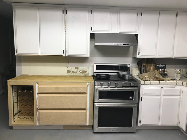 Extending the countertops