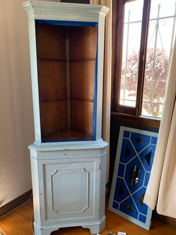 Painting our bookcase