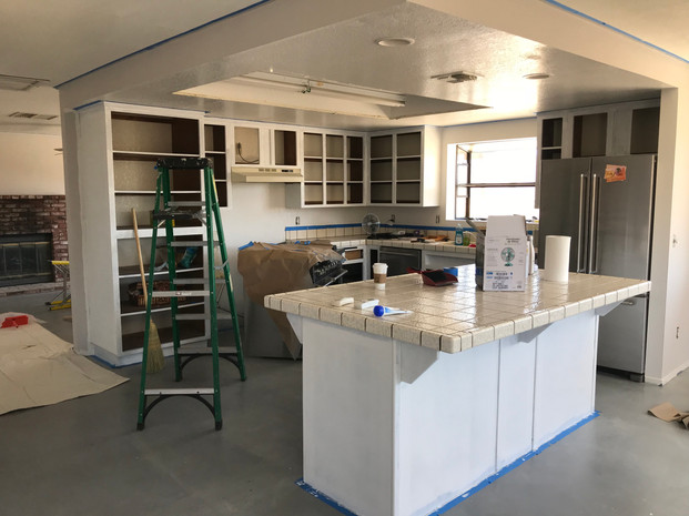 Painting the kitchen