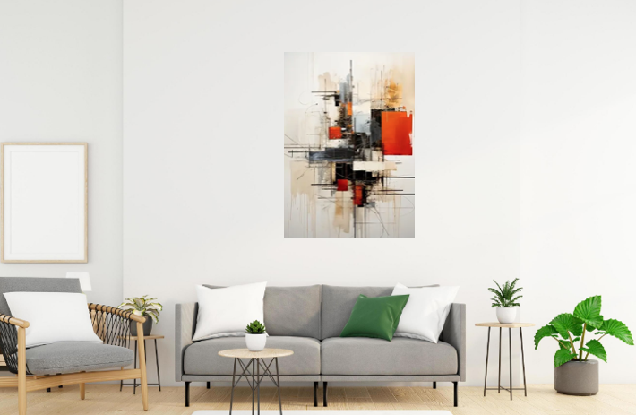 Tableau décoratif abstrait , art moderne