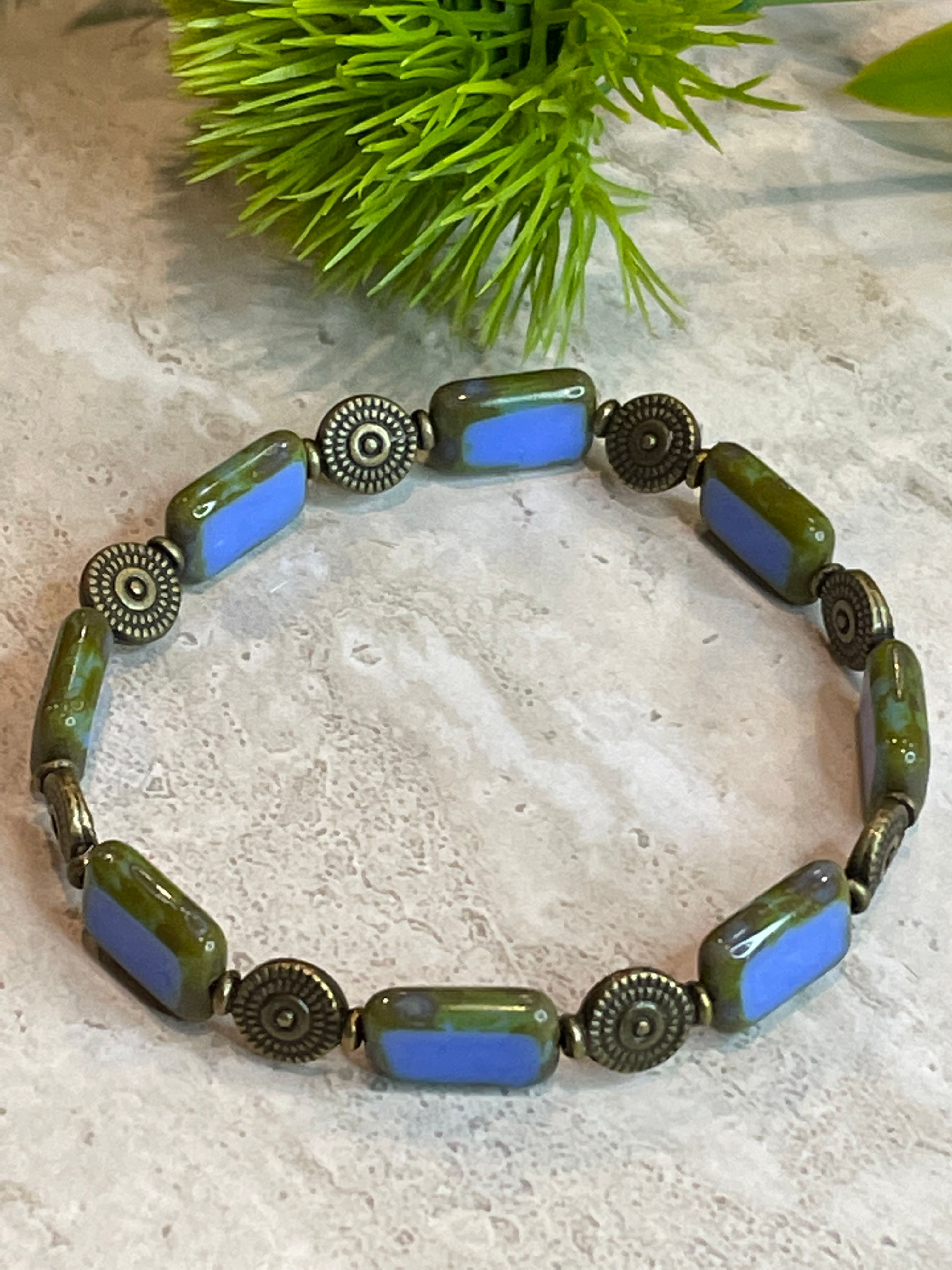 Czech Glass Bracelet - Blue