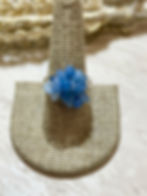 Blue Chip Cluster Ring