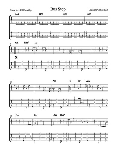 Bus Ran Tab Bus Stop Tab Charts | Ed Eastridge/Big Mo